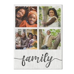 Wood Box Wall Art 6x8 with Family Photo Collage design